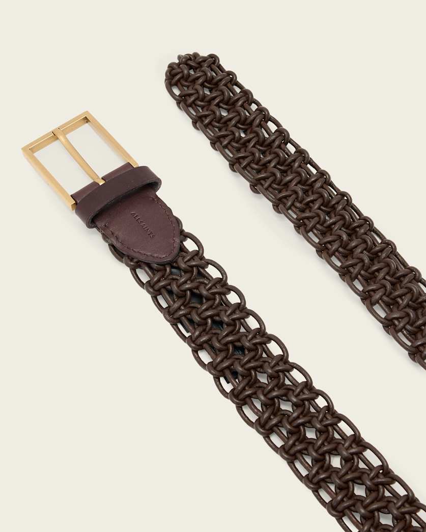 Ila Leather Woven Belt