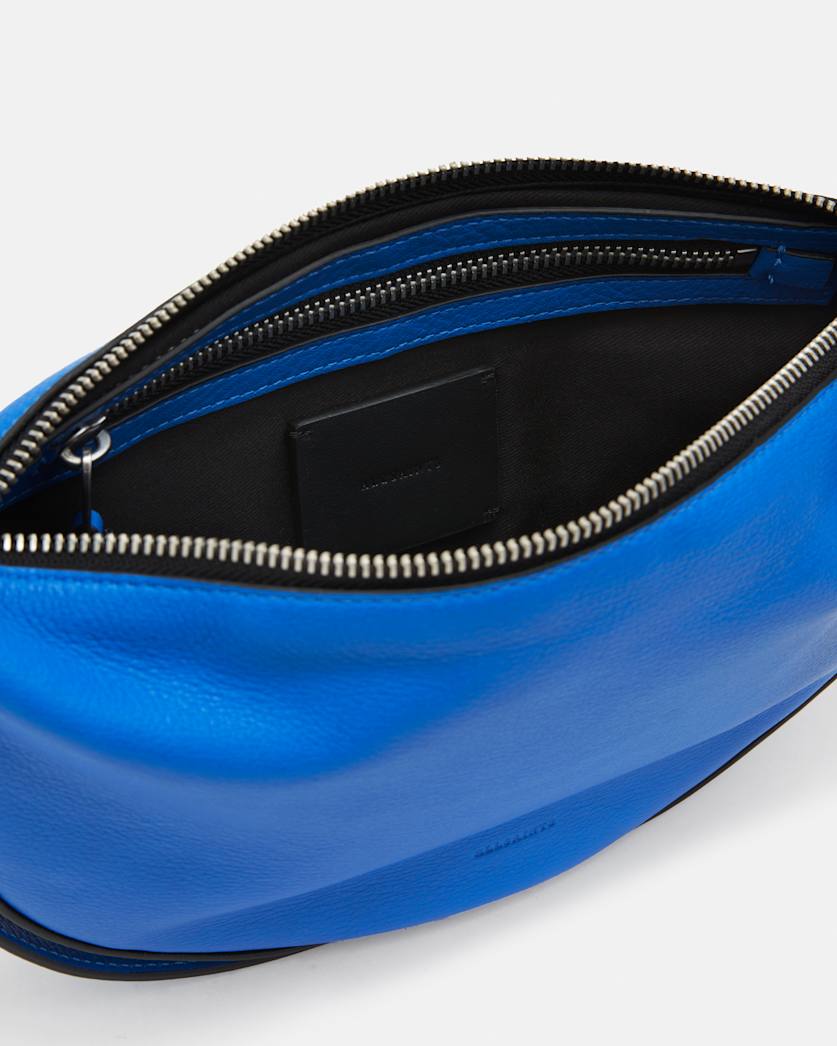 Half Moon Leather Crossbody Bag