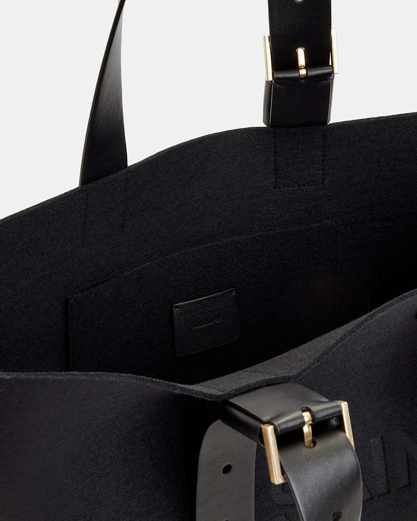 Anik Spacious Felt Logo Tote Bag