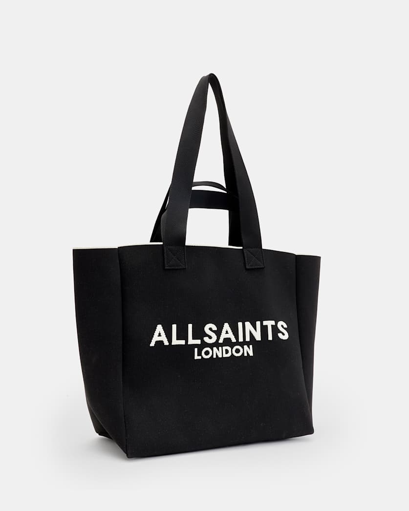 Izzy Logo Print Knitted Tote Bag