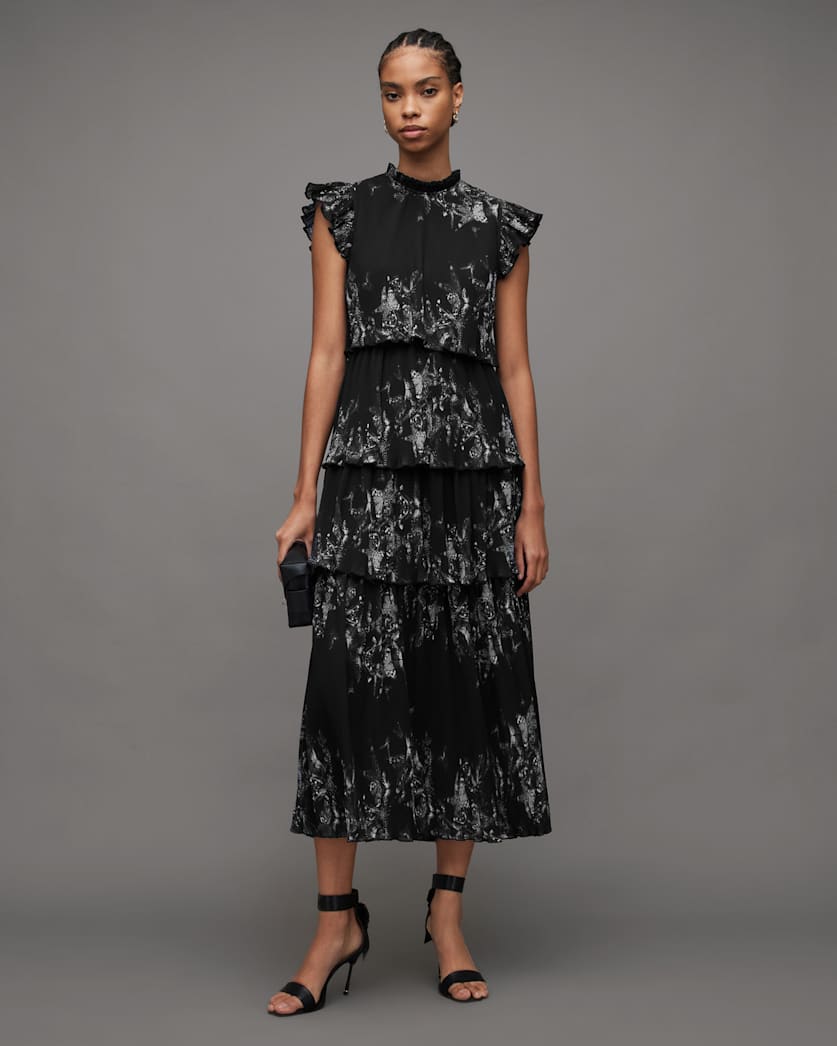 Madi Diana Butterfly Print Maxi Dress