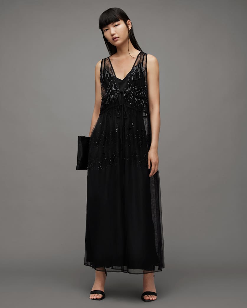 Robyn Embellished Sequin Maxi Dress