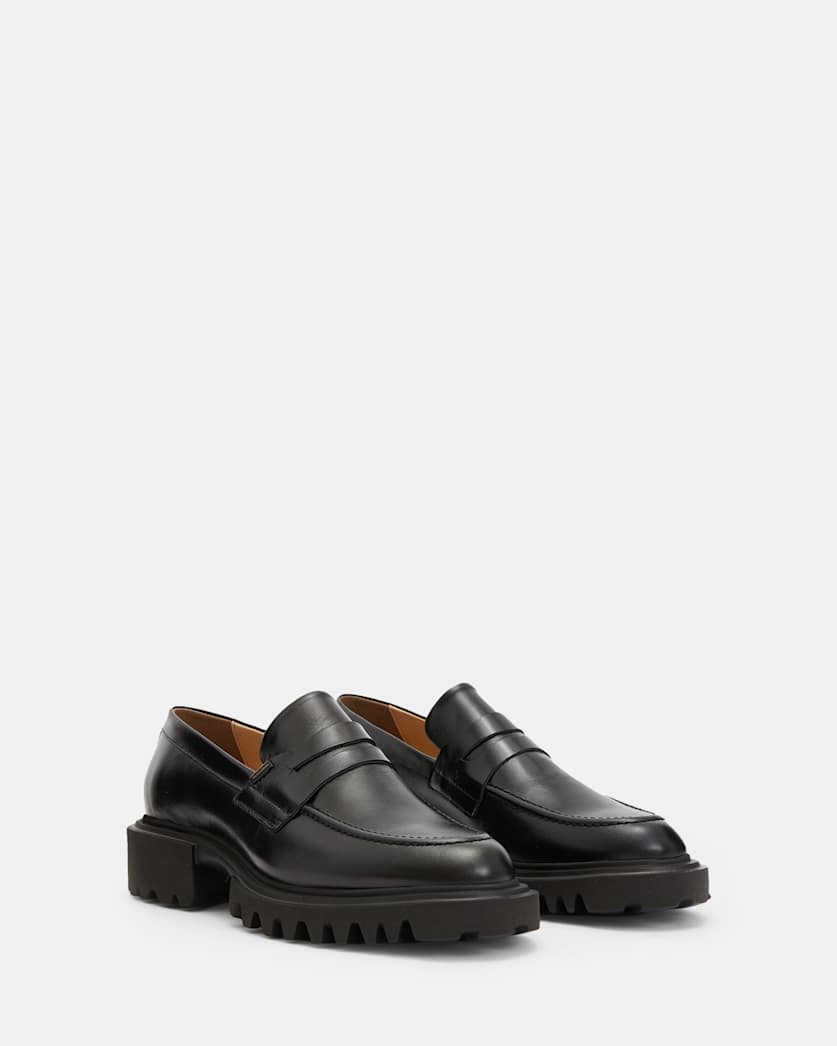 Lola Slip On Shiny Leather Loafers