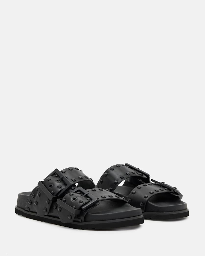 Sian Leather Studded Sandals