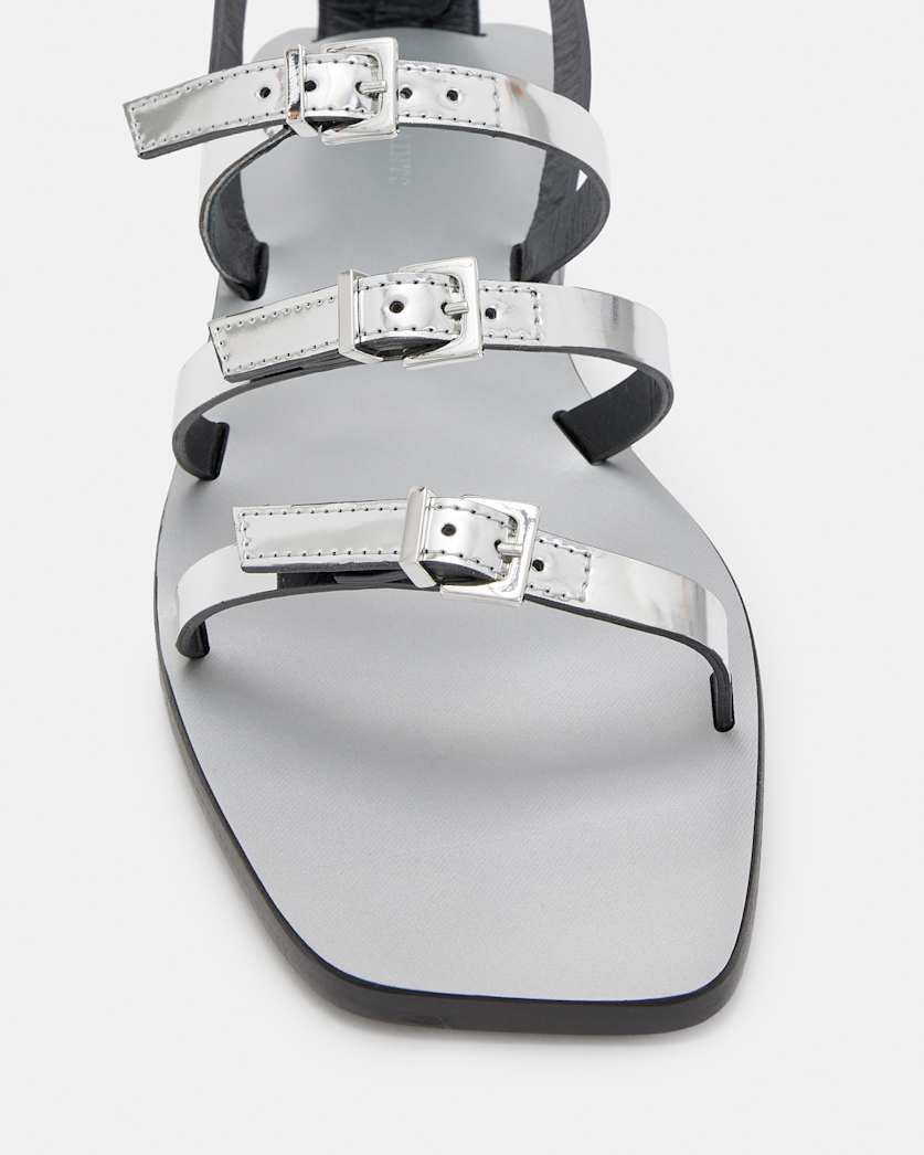Lore Metallic Leather Gladiator Sandals