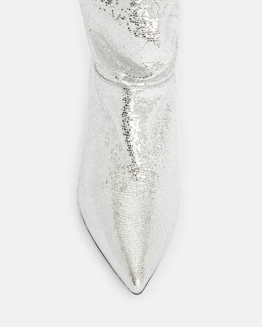 Orlana Heeled Shimmer Leather Boots