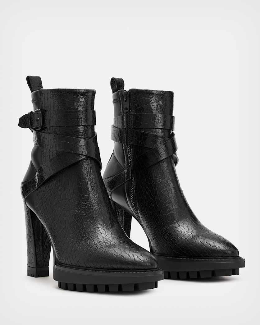 Havana Crocodile Leather Boots