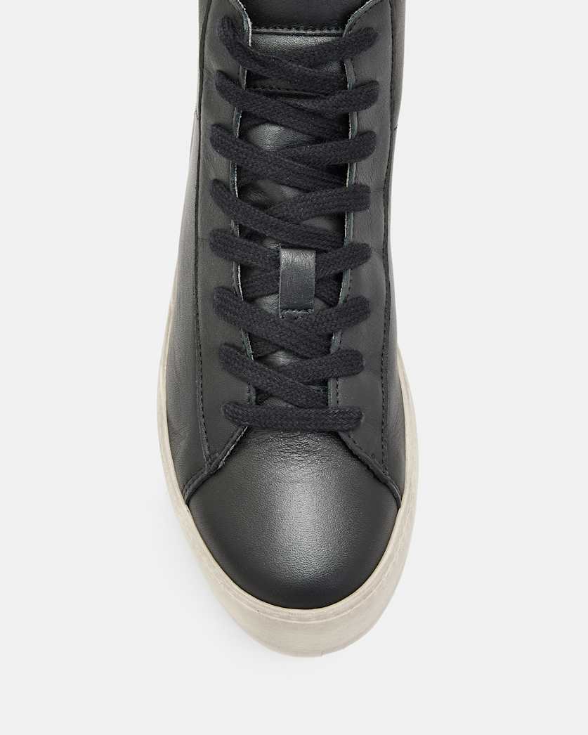Tana Leather High Top Trainers