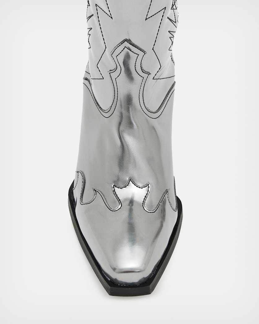 Kacey Metallic Leather Cowboy Boots