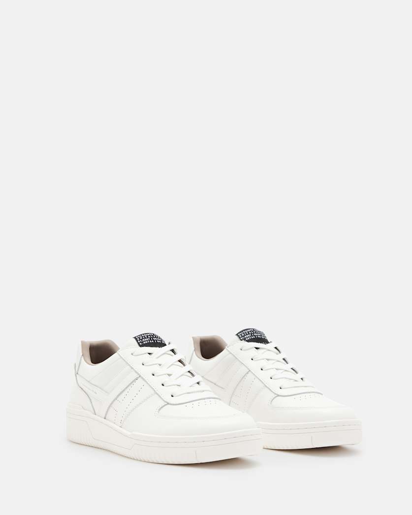 Vix Low Top Round Toe Leather Trainers