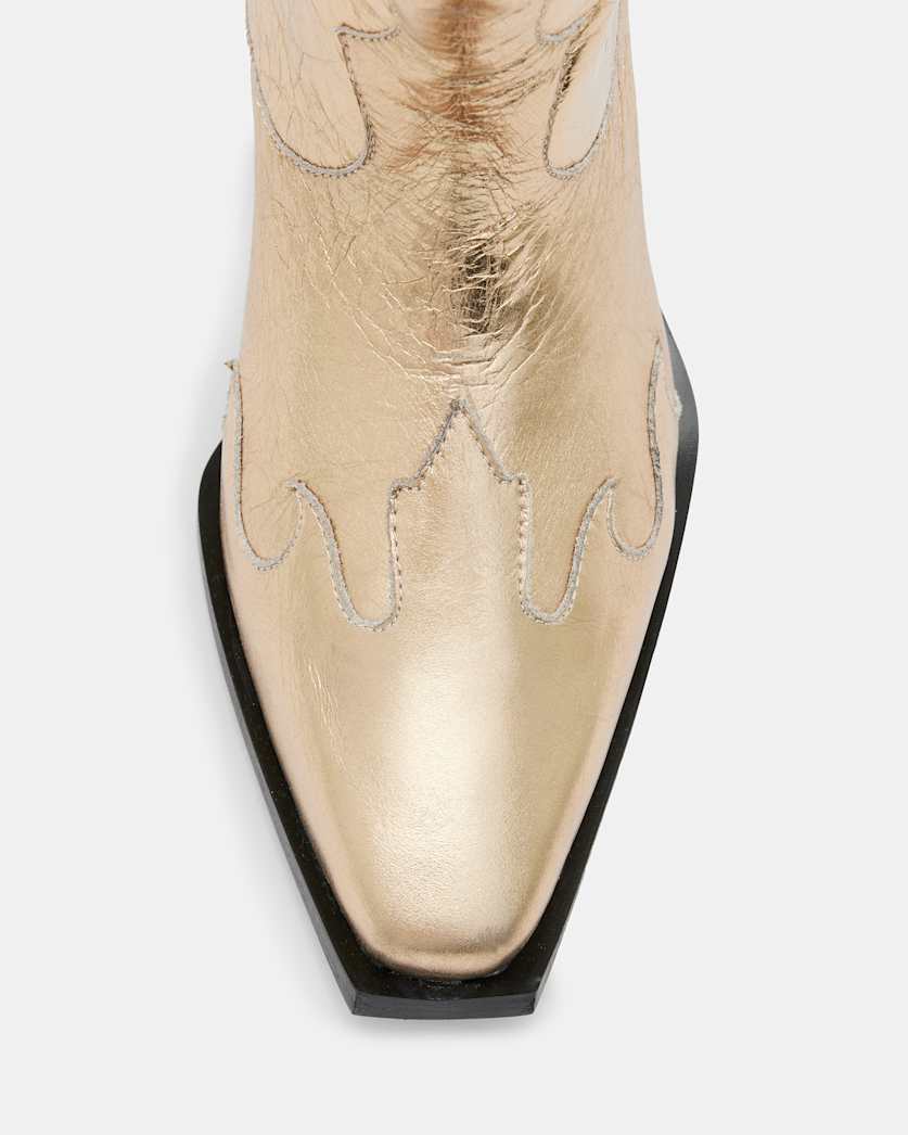 Dolly Metallic Leather Western Boots
