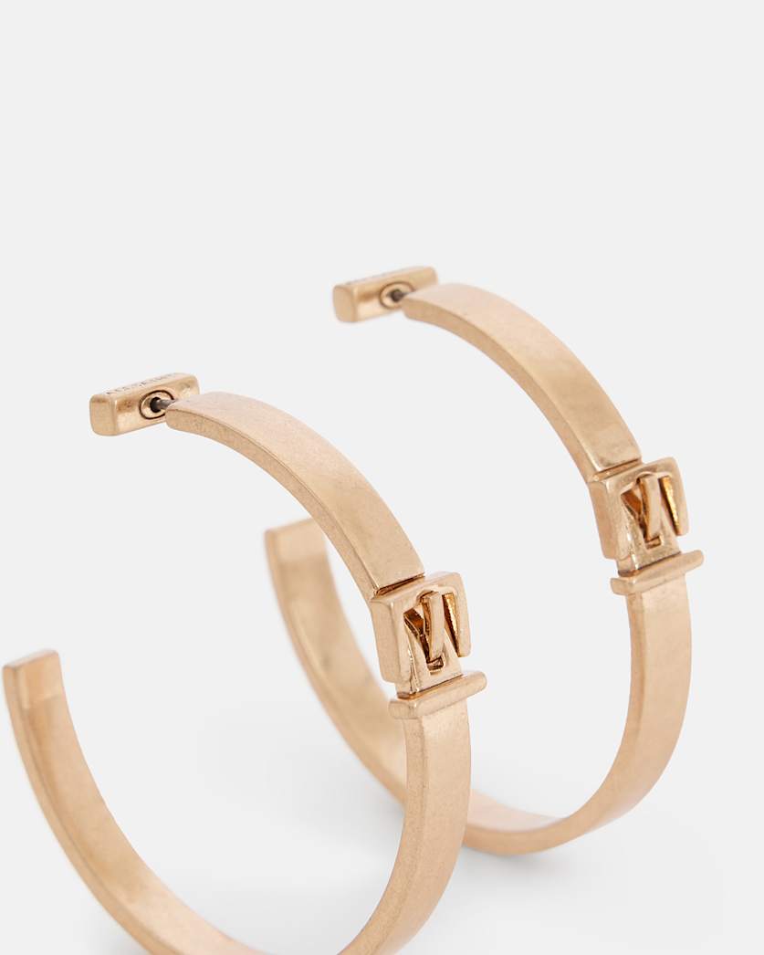 Brea Large Gold-Tone Hoop Earrings
