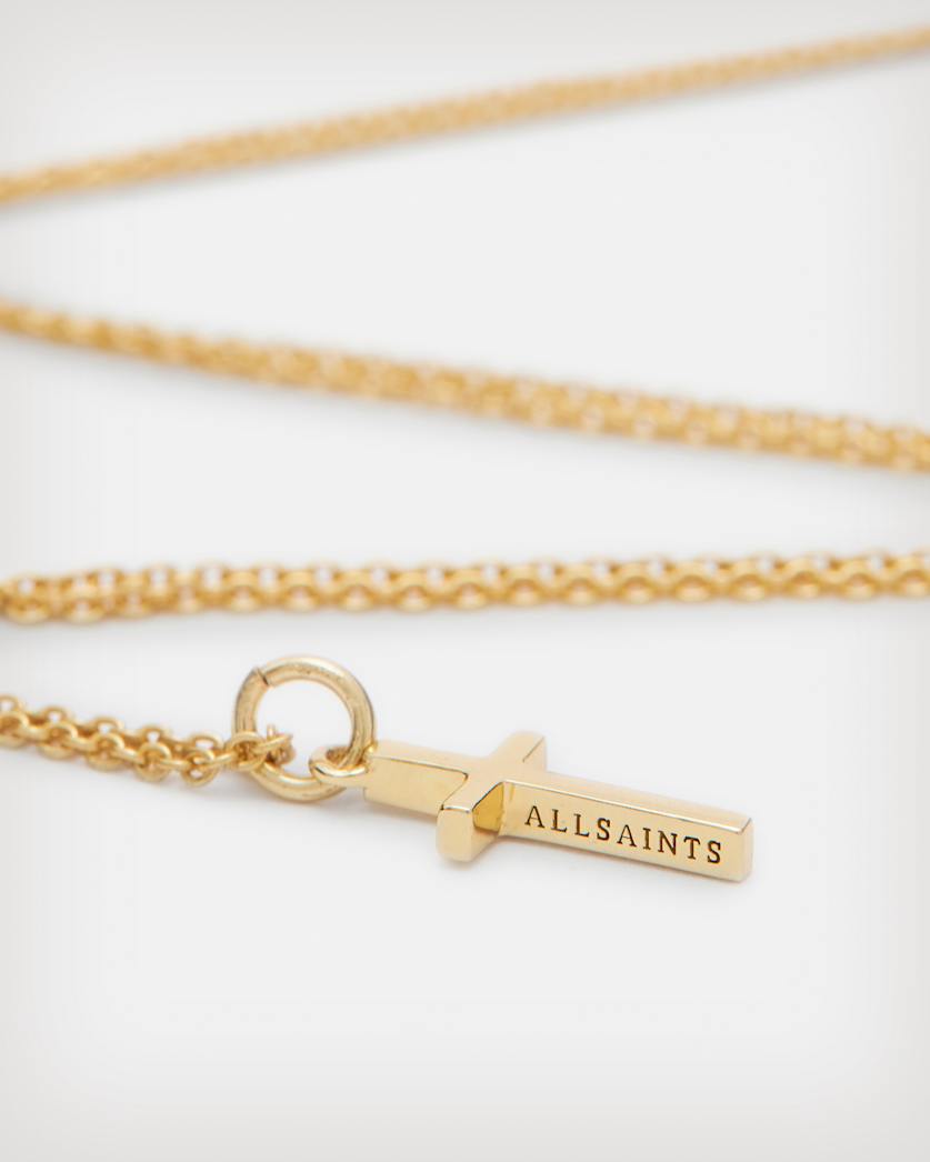 Cross Pendant Gold Vermeil Necklace