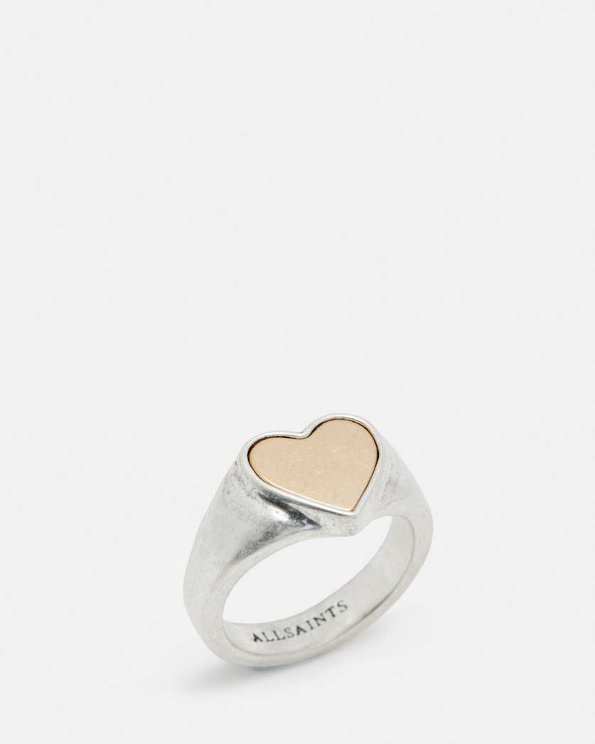 Obi Two Tone Heart Shaped Ring