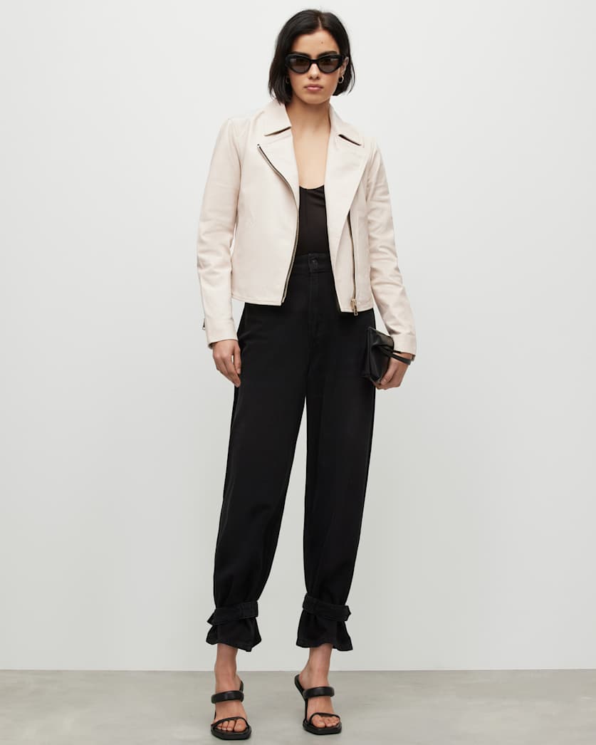 Vela Leather Biker Jacket
