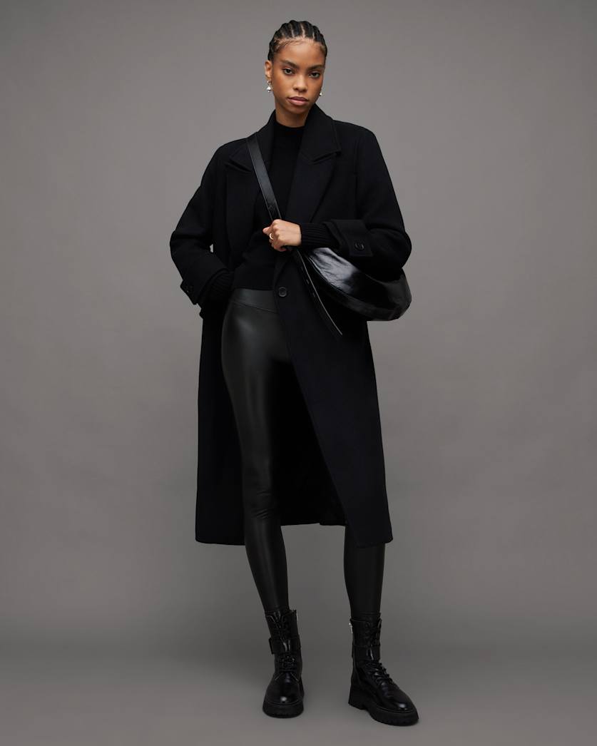 Cora High-Rise Skinny Fit Faux Leggings