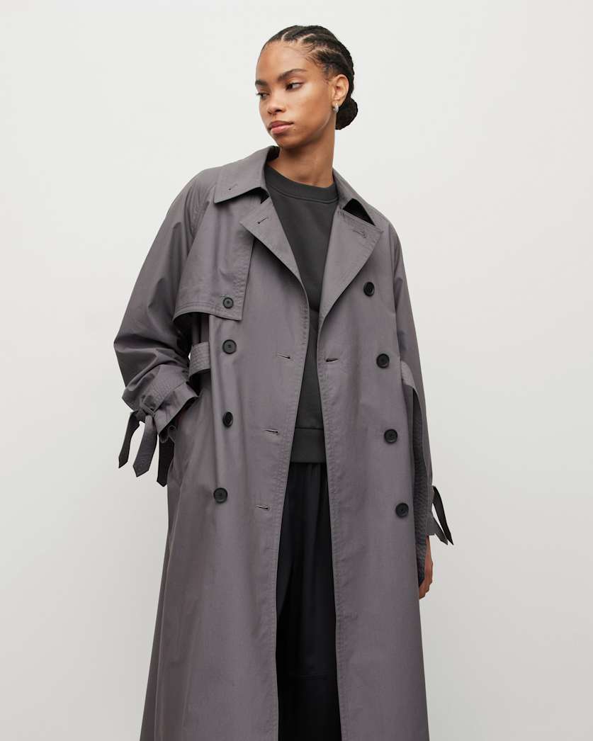 Elltee Double Breasted Trench Coat