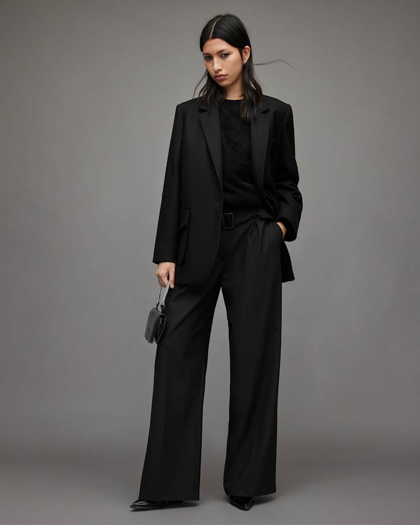 Jessa Wool Blend Blazer Jacket