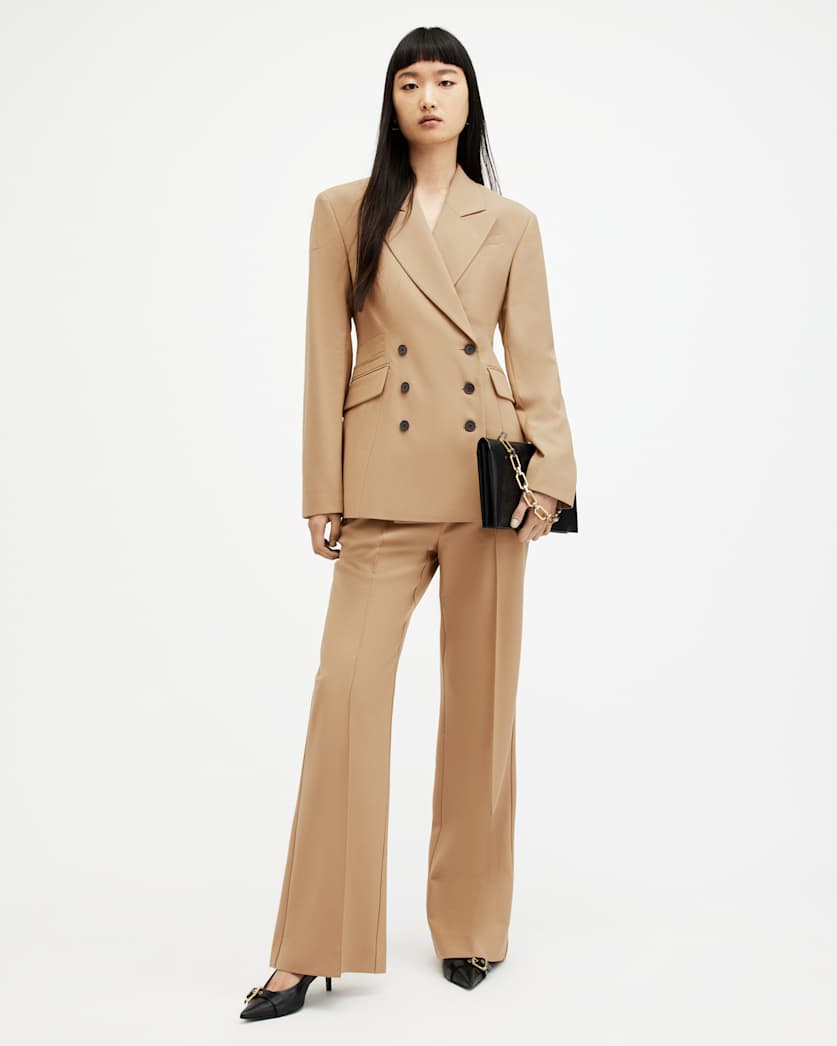 Sevenh Cinched Waist Slim Fit Blazer