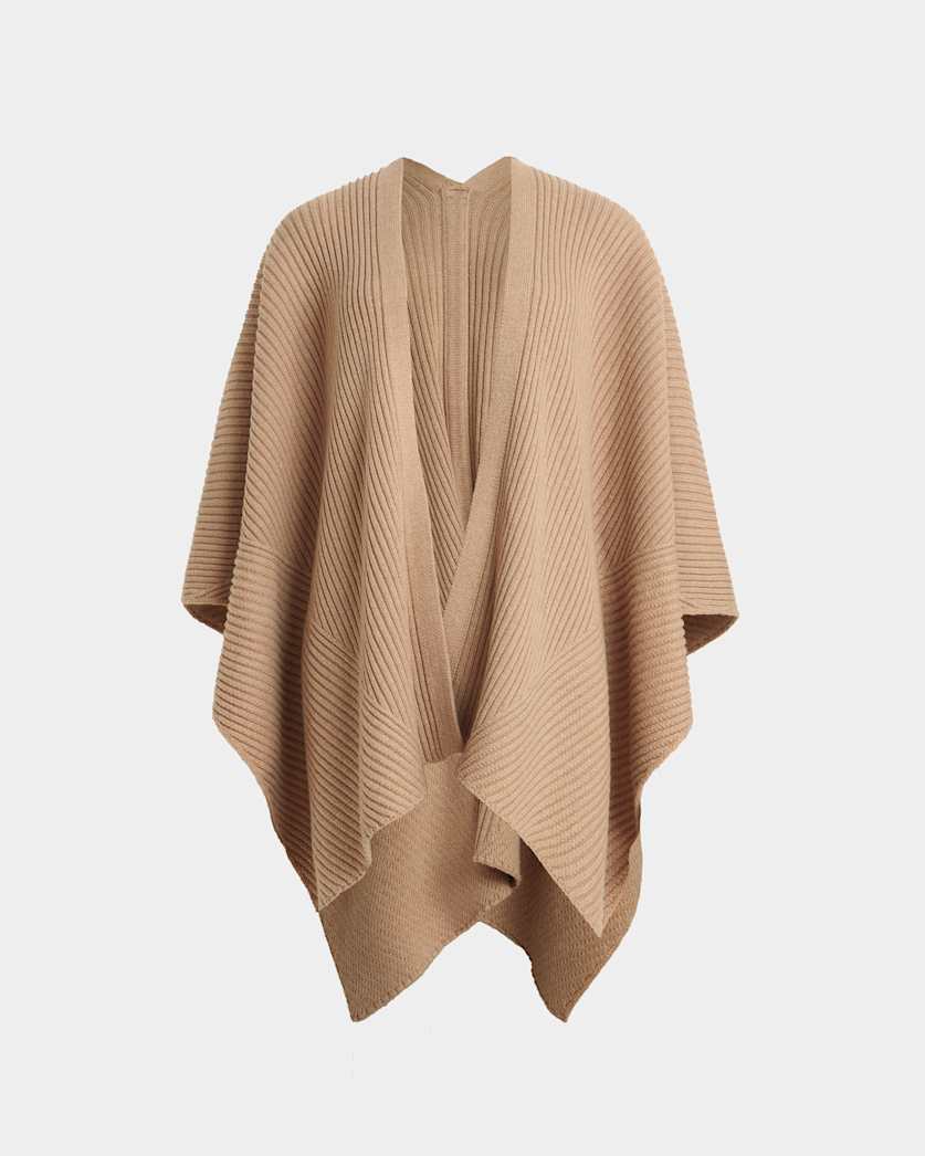 Robyn Ribbed Ruana Scarf