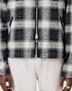 Ellis Checked Embroidered Zip Up Jacket