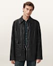 Toulouse Single Breasted Leather Coat
