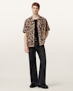 Leopardone Linen Blend Shirt