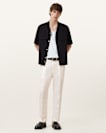 Cross Tallis Linen Blend Slim Trousers