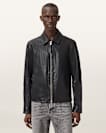 Erol Zip Up Leather Jacket