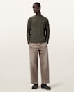 Ellis Waffle Texture Long Sleeve Crew
