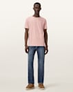 Figure Crew Neck Raw Edge T-Shirt