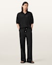 Mori Mid Rise Cotton Trousers