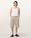 Castro Wide Leg Cotton Shorts