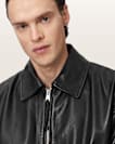 Marco Oversized Leather Bomber Jacket