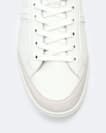 Sheer Contrast Leather Trainers