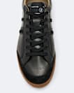 Sheer Contrast Leather Trainers
