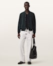 Morton Relaxed Fit Suede Bomber Jacket