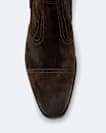 Dorian Zip-Up Suede Ankle Boots
