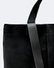 Suede tote bag