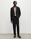 Pace Linen Blend Cropped Slim Trousers