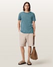 Figure Crew Neck Raw Edge T-Shirt