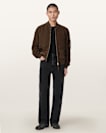 Rokko Relaxed Suede Bomber Jacket