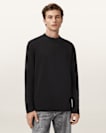 Nero Mock Neck Relaxed Fit T-Shirt