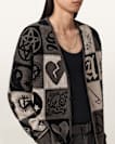 Barker Jacquard Cotton Knit Cardigan