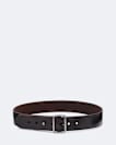 Leather collar stud belt