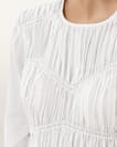 Melani Round Neck Gathered Top