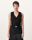 Cruz Ribbed Knitted Waistcoat