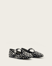 Holly Leather Stud Ballet Flats