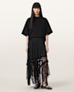 Josie Tiered Lace Midi Skirt