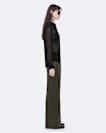 Lycia Elasticated Crepe Wide-Leg Trousers